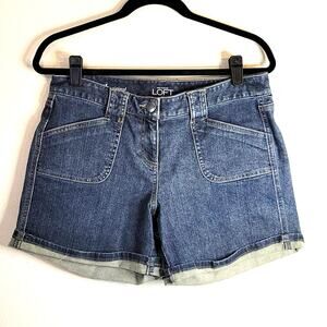 LOFT Jean Shorts Women's 4 Original Cuffed  Classic Summer Coastal Preppy Resort